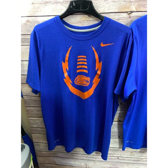 Florida Gator Bundle T shirts Large and XL both Nike DRI-FIT Blue Orange - Picture 8 of 11